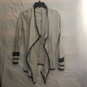 LOFT grey open cardigan XS